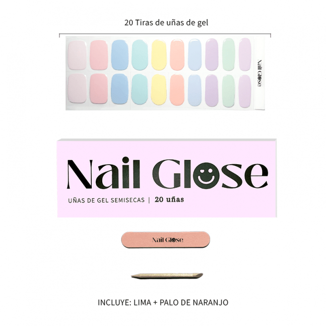 Pack uñas gel semicurada nailglose Pack uñas gel semicurada nailglose
