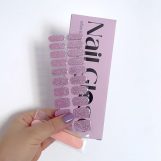 Pegatinas gel uñas manicura semicurado brillo rosa