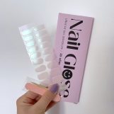 Pegatinas gel uñas semicuradas manicura holograma rosa