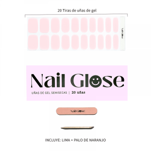 Uñas de gel semicurado pegatinas_gel_semicurado_rosa_palo_nailglose