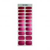 Pegatinas gel uñas semicuradas manicura rosas brillo