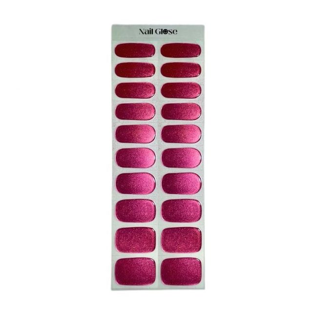 Pegatinas gel uñas semicuradas manicura rosas brillo