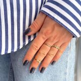 Pegatinas gel uñas semicuradas manicura azul marino NailGlose