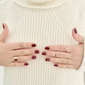 Uñas gel semicurado Burdeos - Borgoña