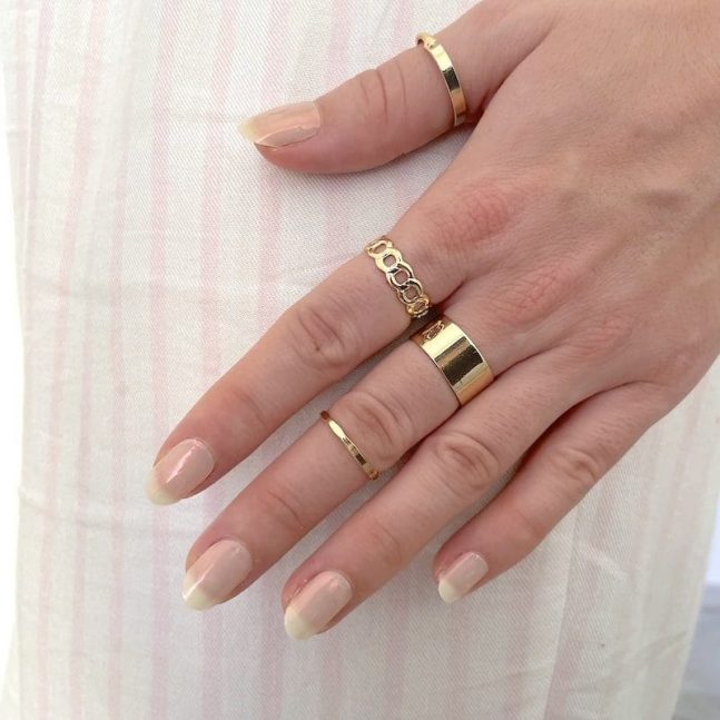 Pegatinas gel uñas semicuradas manicura glazed donut rosa brillo glaseadas NailGlose