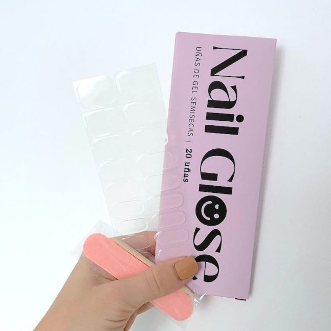 Uñas de gel transparente